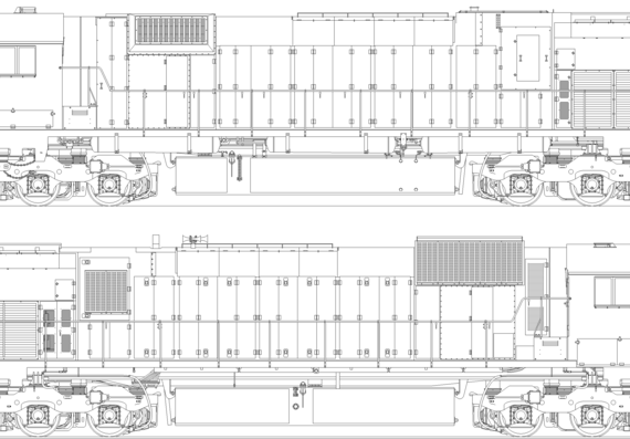 Train MLW C-630 (1970) - drawings, dimensions, figures