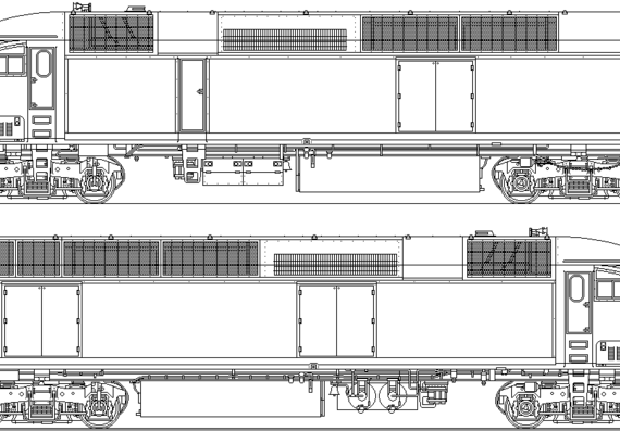 MPI MP36PH-3S train - drawings, dimensions, figures