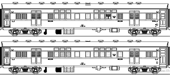 Mayu train 34-5 - drawings, dimensions, figures