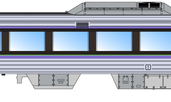 Поезд NE01 - чертежи, габариты, рисунки