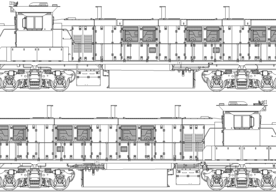 Поезд NRE 3GS21B 2006 - чертежи, габариты, рисунки