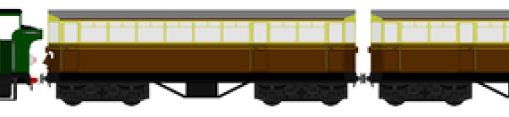 Поезд North Western Railway Duck - чертежи, габариты, рисунки