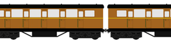 Поезд North Western Railway Gordon - чертежи, габариты, рисунки