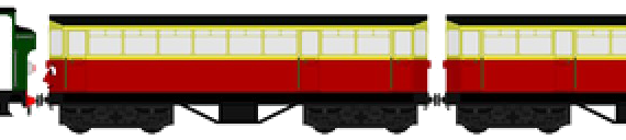 Поезд North Western Railway Oliver - чертежи, габариты, рисунки