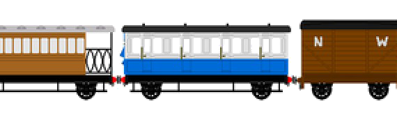 North Western Railway Toby train - drawings, dimensions, pictures