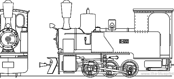 Поезд Numajiri Railway Type C122 - чертежи, габариты, рисунки