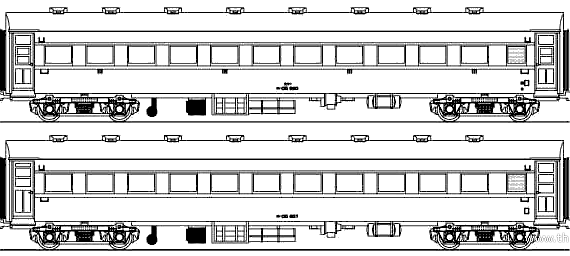 Train Oha 35 - drawings, dimensions, figures