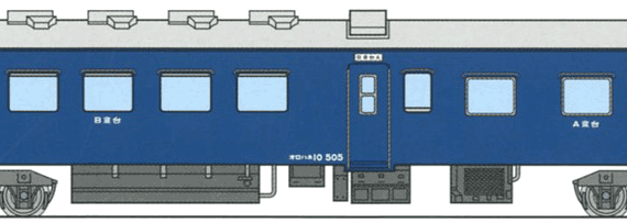 Поезд Orohane 10-505 - чертежи, габариты, рисунки
