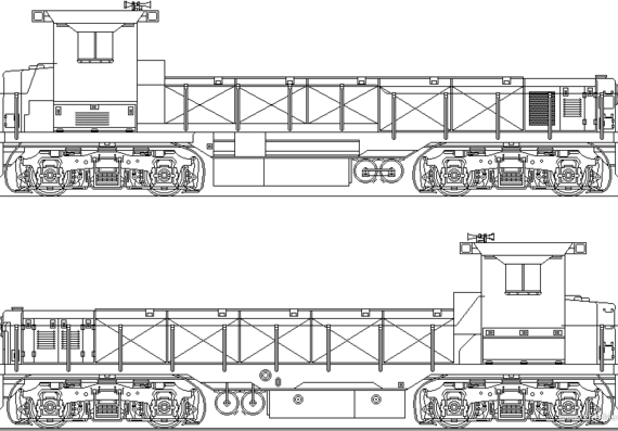 Поезд RPRX GG-20B - чертежи, габариты, рисунки