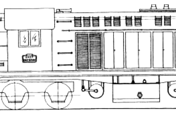 Поезд SNCS A1A A1A 62000 - чертежи, габариты, рисунки