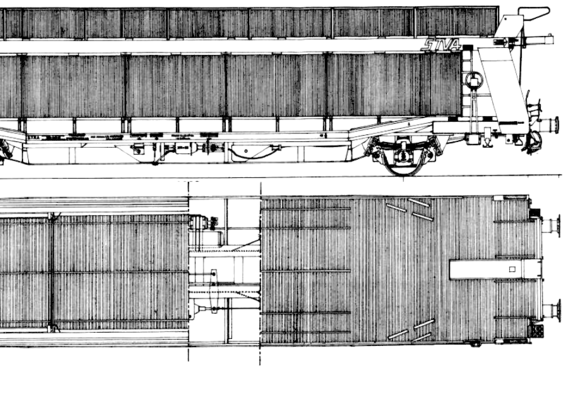 Train STVA TA 283 - drawings, dimensions, figures