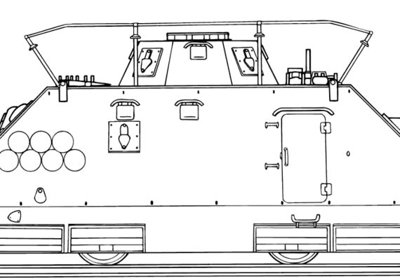 Поезд Schwerer Panzerspahwagen Kommandowagen - чертежи, габариты, рисунки
