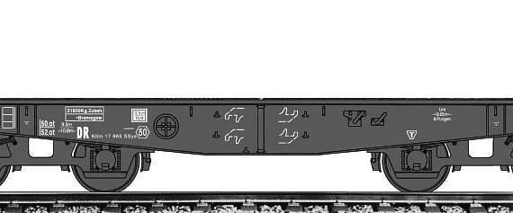 Поезд Schwerer Plattformwagen Typ SSy - чертежи, габариты, рисунки