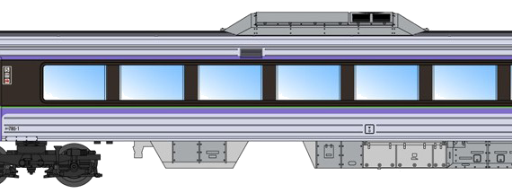 Train Series 785 N01 - drawings, dimensions, figures