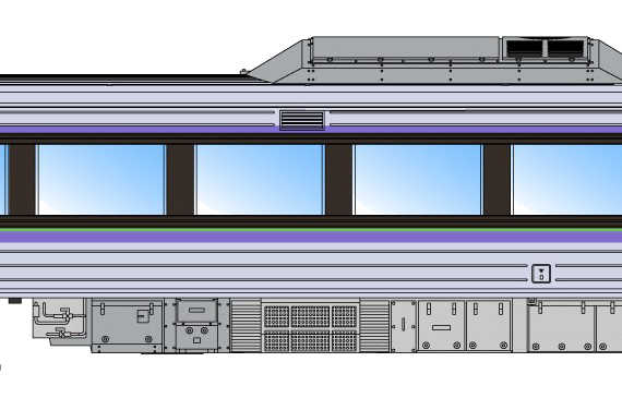 Поезд Series 785 NE501 - чертежи, габариты, рисунки