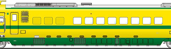 Поезд Shinkansen E925 - чертежи, габариты, рисунки