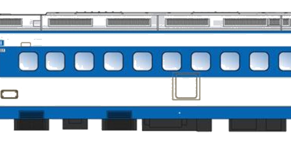 Train Shinkansen No.0 + 1000 - drawings, dimensions, figures