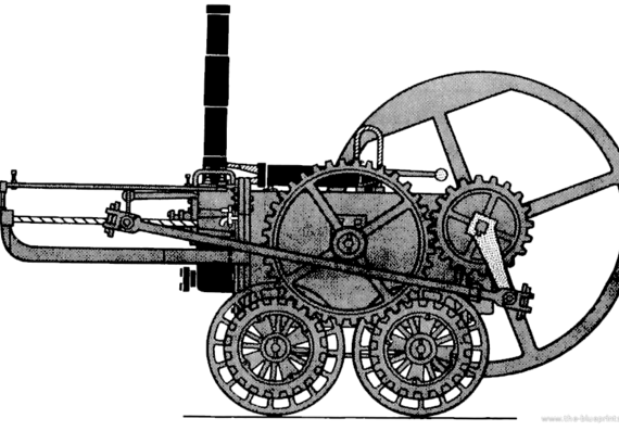 Поезд Steam Lokomotive 1804 - чертежи, габариты, рисунки