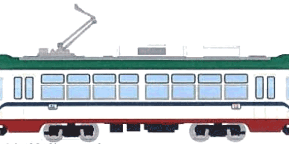 Tosa Series 800 train - drawings, dimensions, pictures