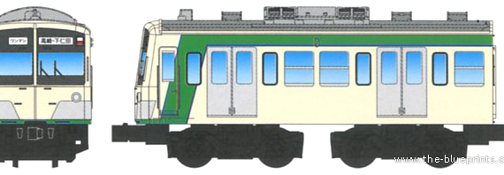 Поезд Type 500 Electric Car - чертежи, габариты, рисунки