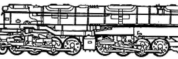 Поезд Union Pacific Big Boy - чертежи, габариты, рисунки