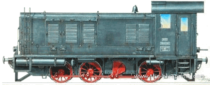 Train WR 360 C14 Diesel Lokomotive - drawings, dimensions, figures