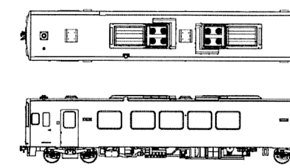 Поезд Watarase WKT-500 - чертежи, габариты, рисунки