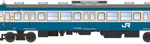 Поезд Yokosuka 113-1000 - чертежи, габариты, рисунки