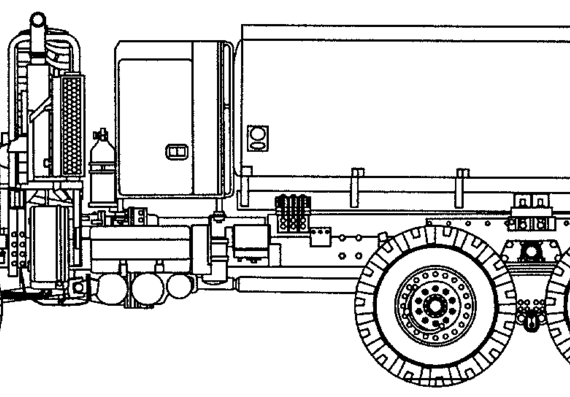Грузовик 1091 Tanker - чертежи, габариты, рисунки