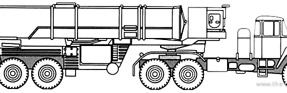 Truck 5P85TE S-400M - drawings, dimensions, figures