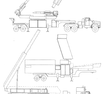 Грузовик 9A317 Buk SA-11 Gadfly - чертежи, габариты, рисунки