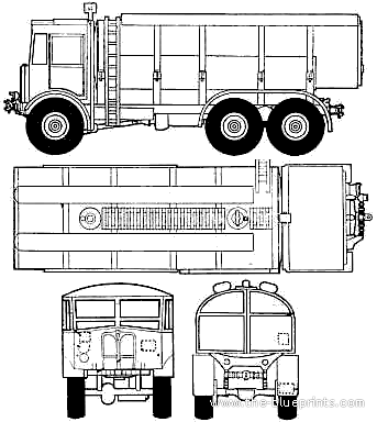 AEC Matador Refuelling Truck - drawings, dimensions, pictures