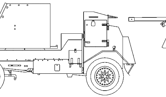 Грузовик AEC Mk.I 6pdr Gun - чертежи, габариты, рисунки