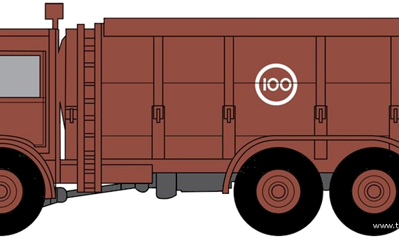 AEC Tanker truck - drawings, dimensions, pictures