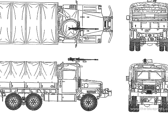 AM General M35 2.5ton truck - drawings, dimensions, figures