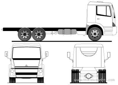 Agrale 13000 6x2 truck (2009) - drawings, dimensions, pictures