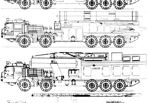 Truck Almaz-Antey S-500 Triumfator M Self Propelled Air - drawings, dimensions, pictures