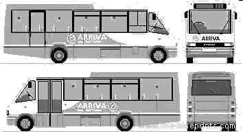 Грузовик Arriva Metrorider - чертежи, габариты, рисунки