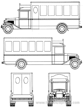 Грузовик Asquith Branton Bus (2009) - чертежи, габариты, рисунки