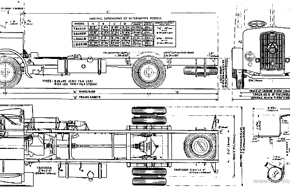 Atkinson L644 LW truck - drawings, dimensions, figures