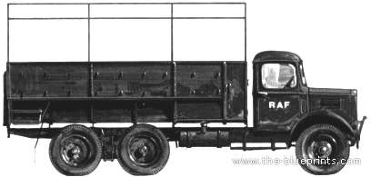 Austin K6 truck - drawings, dimensions, figures