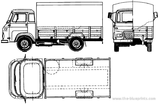 Avia A-15N truck - drawings, dimensions, figures