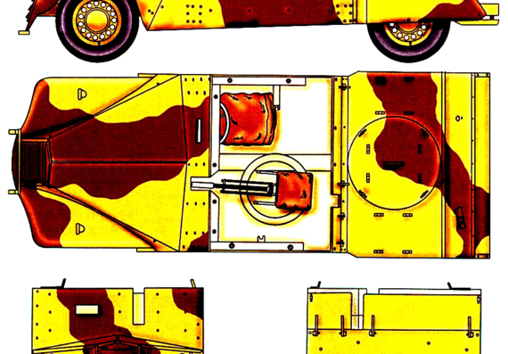 Beaverette II truck - drawings, dimensions, pictures