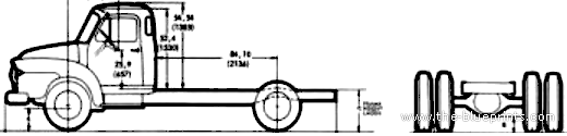 Bedford J2 truck - drawings, dimensions, pictures