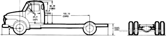 Bedford J3 truck - drawings, dimensions, pictures