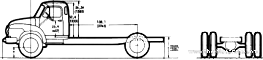Bedford J4 truck - drawings, dimensions, pictures