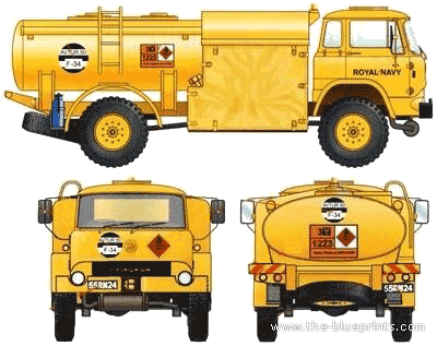Bedford MK Refueller truck - drawings, dimensions, pictures