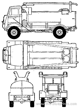 Bedford QL truck - drawings, dimensions, pictures