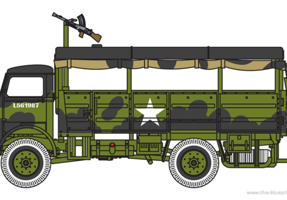 Bedford QLT truck - drawings, dimensions, pictures