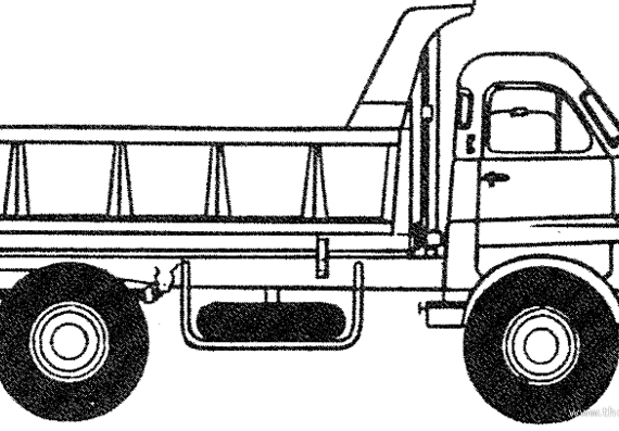 Грузовик Bedford S (1957) - чертежи, габариты, рисунки